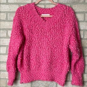 North End Pink Textured Sweater size small